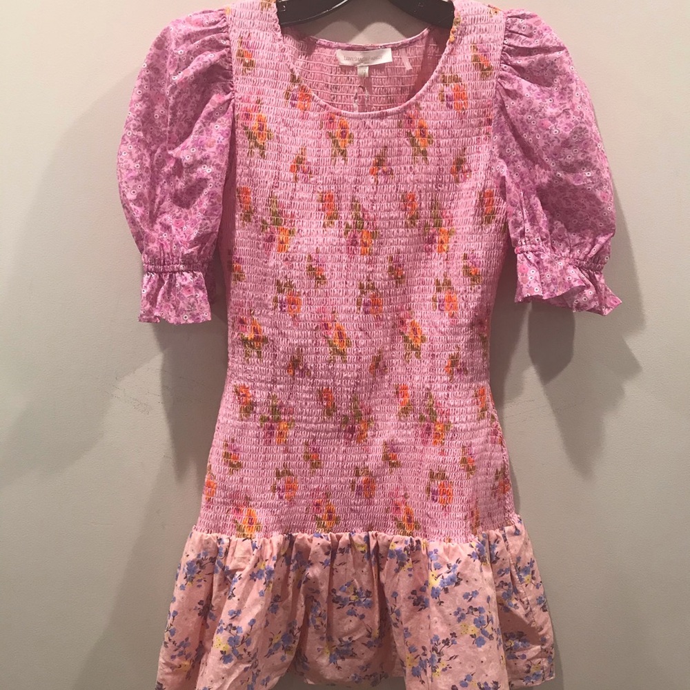 NEW Loveshackfancy Luppa Dress Exploded Pink, Large - Picture 2 of 9